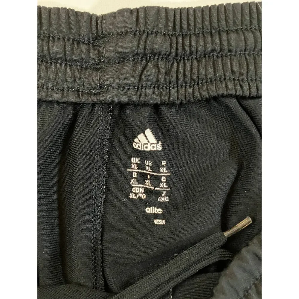 Adidas Climalite Men XL Black Green 3 Stripe Athletic Training Shorts 2013